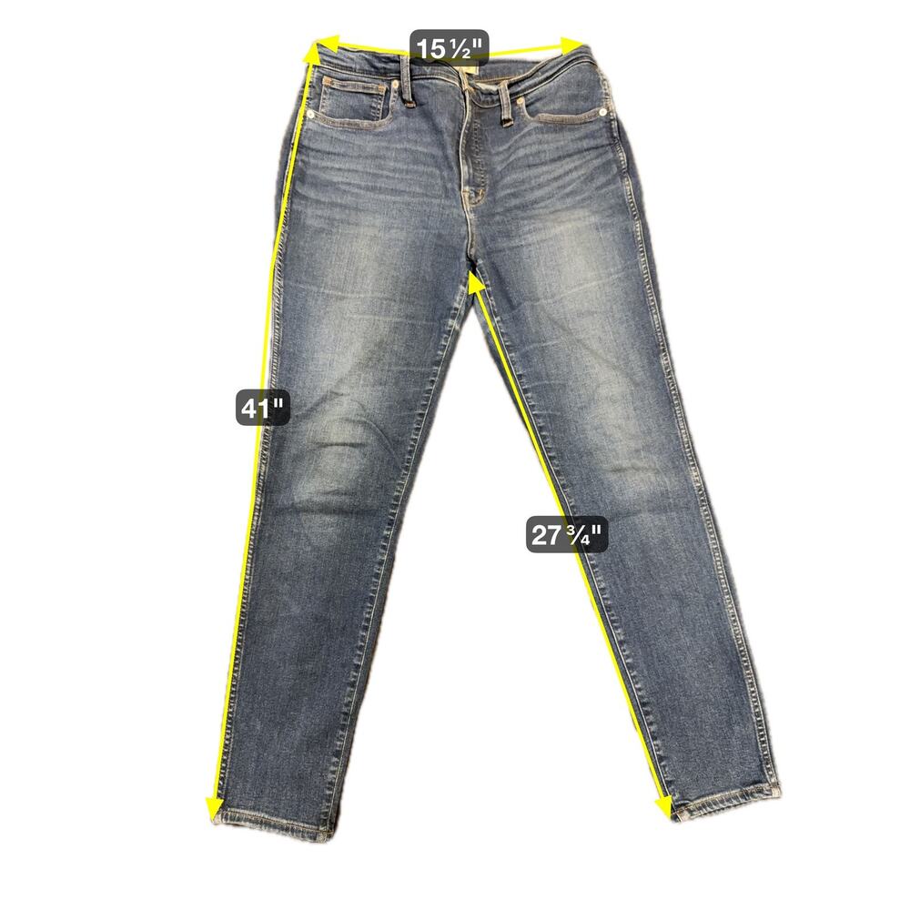 Madewell 10" High-Rise Skinny Jeans Women's Size 31 Denim
